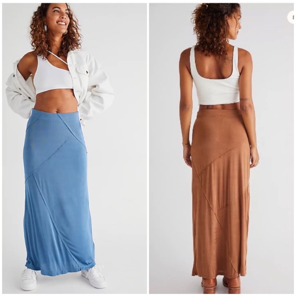 NWT~Free People On The Edge Maxi Skirt size M